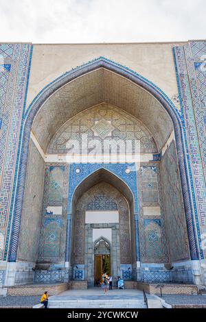 Bibi Khanum mausolée, Samarcande, Ouzbékistan Banque D'Images