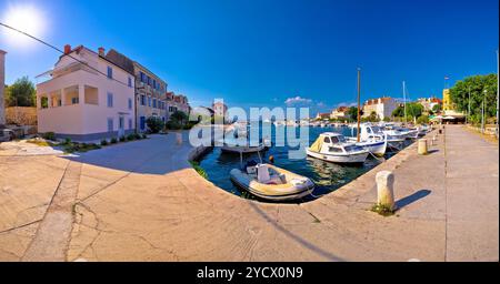 Île de Hvar harbour vue panoramique Banque D'Images