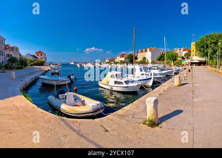 Île de Hvar harbour vue panoramique Banque D'Images