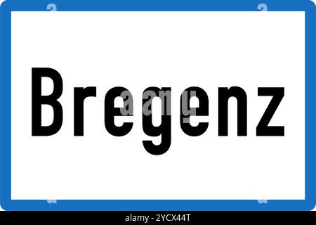 Panneau de signalisation, panneaux d'information, panneaux routiers en Autriche (allemand : Straßenverkehrsordnung) Illustration de Vecteur