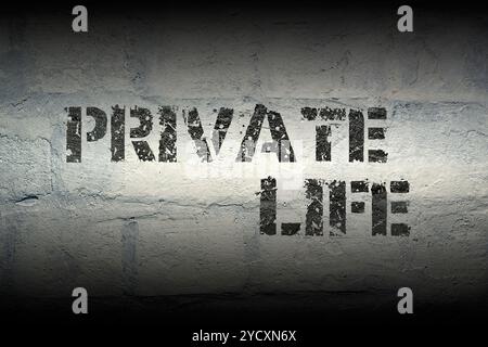 Vie privée diplômée Banque D'Images