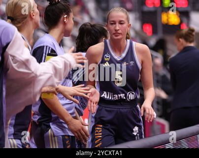 Bonn, Deutschland. 03 Oct, 2024. Lucy Reuss (Alba), talents BonnRhoendorf vs Alba Berlin, DBBL Cup, 2ème tour, Bonn, 03.10.2024. Crédit : Juergen Schwarz/Alamy Live News Banque D'Images