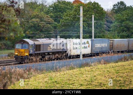 Locomotive diesel de fret DRS Direct Rail services de classe 66. Banque D'Images