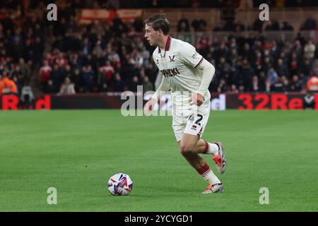 Sydie Peck de Sheffield United en action lors du Sky Bet Championship match entre Middlesbrough et Sheffield United au Riverside Stadium, Middlesbrough le mercredi 23 octobre 2024. (Photo : Mark Fletcher | mi News) crédit : MI News & Sport /Alamy Live News Banque D'Images