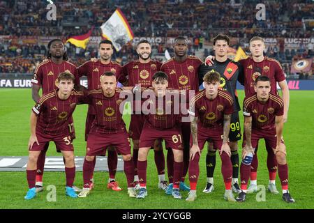 Roma, Italie. 24 octobre 2024. Roma lors de l'UEFA Europa League, groupe unique entre Roma et Dinamo Kiev au stade olympique de Rome, Italie - jeudi 24 octobre 2024 - Sport Soccer (photo Alfredo Falcone/LaPresse) crédit : LaPresse/Alamy Live News Banque D'Images