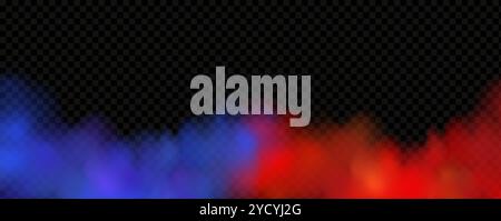 Brouillard de flamme néon abstrait. Concept de confrontation dans la compétition de boxe sportive. Illustration de Vecteur