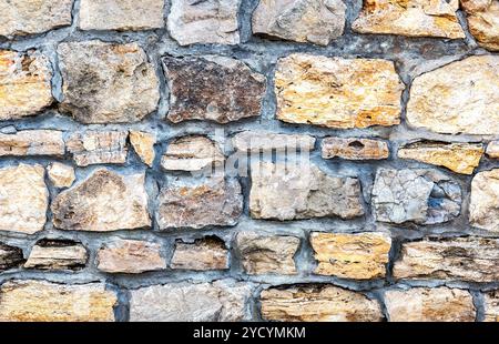 Mur en pierre altérée comme texture de fond créative Banque D'Images
