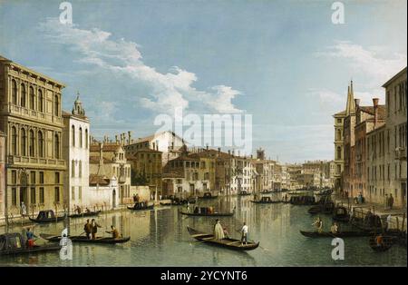 Le Grand canal de Venise du Palazzo Flangini au Campo San Marcuola. Bernardo Bellotto ; autrefois attribué à Canaletto (canal Giovanni Antonio). Début des années 1740 Banque D'Images