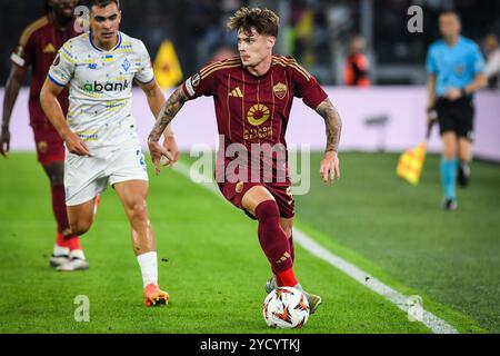 Rome, Italie, Italie. 24 octobre 2024. Nicola ZALEWSKI de L'AS Roma lors du match de l'UEFA Europa League, League phase MD3 entre L'AS Roma et le Dynamo Kyiv au Stadio Olimpico le 24 octobre 2024 à Rome, Italie. (Crédit image : © Matthieu Mirville/ZUMA Press Wire) USAGE ÉDITORIAL SEULEMENT! Non destiné à UN USAGE commercial ! Banque D'Images