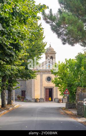 Église de la Madonna del Santo Amore, Torre Alfina, Virerbo, Latium, Italie Banque D'Images