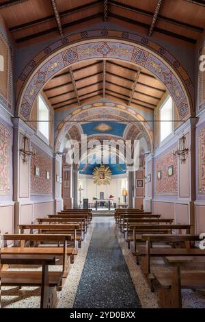 Église de la Madonna del Santo Amore, Torre Alfina, Virerbo, Latium, Italie Banque D'Images