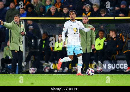 MKM Stadium, Hull, Angleterre - 23 octobre 2024 - pendant le match Hull City v Burnley, EFL Championship, 2024/25, MKM Stadium, Hull, Angleterre - 23 octobre 2024 crédit : Arthur Haigh/WhiteRosePhotos/Alamy Live News Banque D'Images