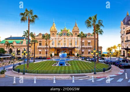Vue place du Casino Monte Carlo Banque D'Images