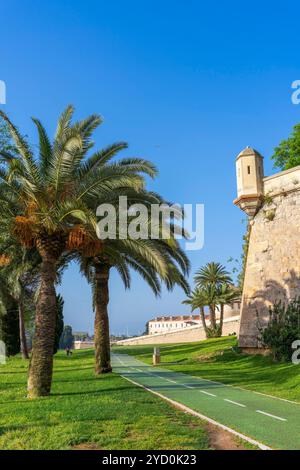 Cartagena Walls, Carthagène, Murcie, Espagne Banque D'Images