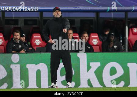 L'entraîneur Marco Rose du RB Leipzig, vu en action lors du match de Ligue des Champions de l'UEFA entre le RB Leipzig et le FC Liverpool au Red Bull Arena. Score final ; RB Leipzig 0:1 FC Liverpool. Banque D'Images