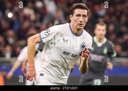 Milan, Italie, Italie. 22 octobre 2024. Hans VANAKEN de Bruges lors du match MD3 de l'UEFA Champions League, League phase MD3 entre l'AC Milan et le Club Brugge KV (Club Bruges KV) au stade San Siro le 22 octobre 2024 à Milan, Italie. (Crédit image : © Matthieu Mirville/ZUMA Press Wire) USAGE ÉDITORIAL SEULEMENT! Non destiné à UN USAGE commercial ! Banque D'Images