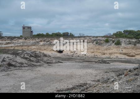 Carrière de calcaire sur Robben Island Banque D'Images