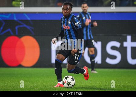 Bergame, Italie, Italie. 23 octobre 2024. Ademola LOOKMAN d'Atalanta lors du match MD3 de l'UEFA Champions League, League phase entre Atalanta BC et Celtic FC au Gewiss Stadium (Stadio di Bergamo) le 23 octobre 2024 à Bergame, Italie. (Crédit image : © Matthieu Mirville/ZUMA Press Wire) USAGE ÉDITORIAL SEULEMENT! Non destiné à UN USAGE commercial ! Banque D'Images