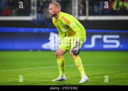 Bergame, Italie, Italie. 23 octobre 2024. Kasper SCHMEICHEL du Celtic Glasgow lors du match MD3 de l'UEFA Champions League, League phase entre Atalanta BC et Celtic FC au Gewiss Stadium (Stadio di Bergamo) le 23 octobre 2024 à Bergame, Italie. (Crédit image : © Matthieu Mirville/ZUMA Press Wire) USAGE ÉDITORIAL SEULEMENT! Non destiné à UN USAGE commercial ! Banque D'Images