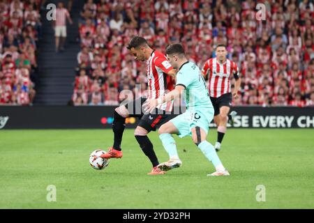 Match de football UEFA Europa League Athletic Club vs Slavia de Praga au stade San Mames à Bilbao, Espagne. 24 octobre 2024. 900/cordon Press Credit : CORDON PRESS/Alamy Live News Banque D'Images