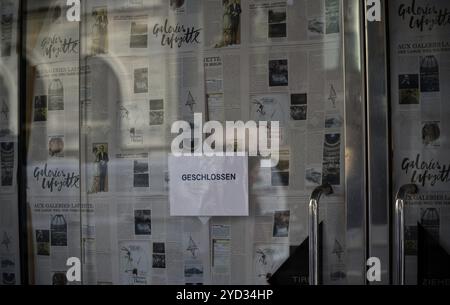 Les Galeries Lafayette, qui ont finalement fermé leurs portes en octobre 2024, Friedrichstrasse, Mitte district, Berlin, Allemagne, EUR Banque D'Images