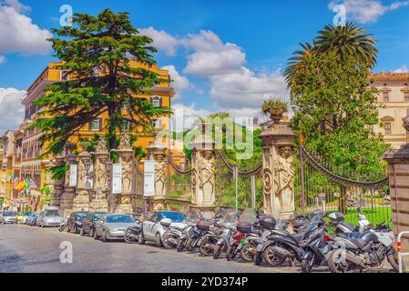 ROME, ITALIE- 10 MAI 2017: Palais Barberini (Palazzo Barberini ). Le Palazzo Barberini est un palais du XVIIe siècle à Rome, en face de la Piazza Barberini in Banque D'Images