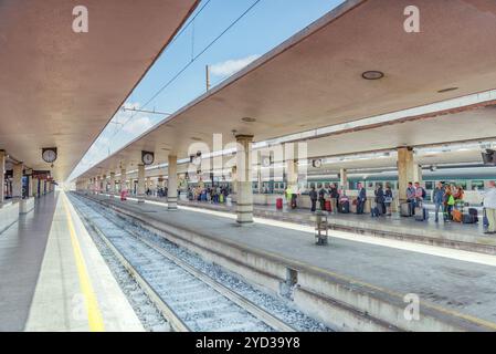 FLORENCE, ITALIE - 15 MAI 2017 : gare de Florence Santa Maria Novella de Florence- .l'Italie. Banque D'Images