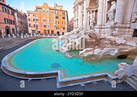 Ville éternelle de Rome. Fontaine de Trevi vue Rome, la plus belle fontaine du monde Banque D'Images