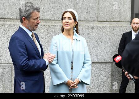 Koenig Frederik und Koenigin Mary von Daenemark beim Empfang im Reichstagsgebaeude AM 21.10.2024 à Berlin Banque D'Images