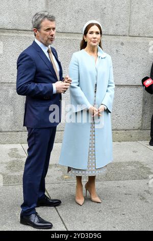 Koenig Frederik und Koenigin Mary von Daenemark beim Empfang im Reichstagsgebaeude AM 21.10.2024 à Berlin Banque D'Images