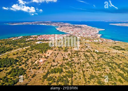 Île de l'archipel de Vir vue panoramique aérienne Banque D'Images