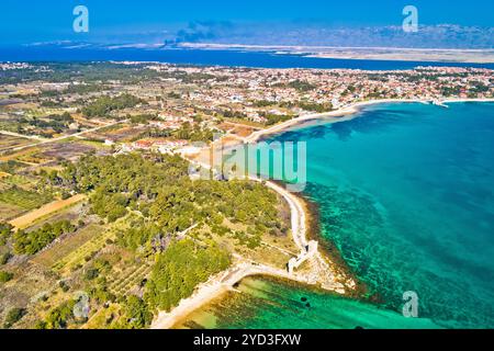 Île de l'archipel de Vir vue panoramique aérienne Banque D'Images