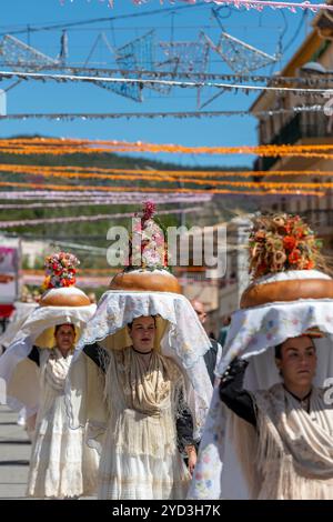 Festival San Gregorio de Pa Beneït à Torremanzanas, la Torre de les Maçanes, Alicante, Espagne - photo stock Banque D'Images