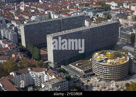 Parking garage à Lyon, France Banque D'Images