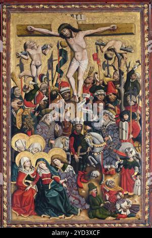 Crucifixion, église Maria am Berg à Hallstatt, Autriche Banque D'Images