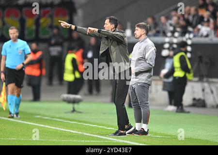 Francfort, Allemagne. 24 octobre 2024. Fussball UEFA Europa League 3. Spieltag Eintracht Frankfurt - Rigas FS AM 24.10.2024 im Deutsche Bank Park in Frankfurt Foto : Revierfoto crédit : ddp Media GmbH/Alamy Live News Banque D'Images