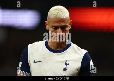 Richarlison of Tottenham Hotspur - Tottenham Hotspur v AZ Alkmaar, UEFA Europa League, Tottenham Hotspur Stadium, Londres, Royaume-Uni - 24 octobre 2024 Banque D'Images