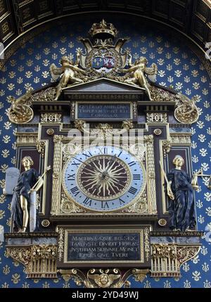 La tour de l'horloge (Tour de l'horloge), la Conciergerie, Paris Banque D'Images
