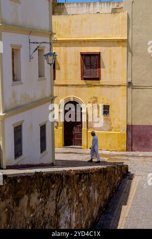 La médina de la ville côtière fortifiée historique d'El Jadida, Maroc Banque D'Images