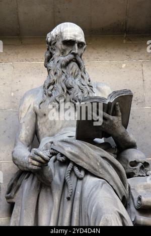 Saint Jérôme, l'Eglise de la Madeleine à Paris Banque D'Images