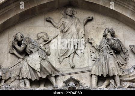 La résurrection du Christ, l'Église Saint-Bernard de la Chapelle, Paris Banque D'Images