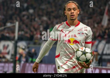 Leipzig, Deutschland 23. Oktober 2024 : Champions League - 2024/2025 - RB Leipzig vs FC Liverpool Im Bild : Xavi Simons (Leipzig) Banque D'Images