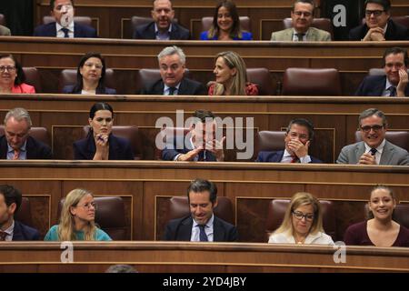 Madrid, 16/10/2024. Congrès des députés. Séance plénière de contrôle du Gouvernement. Photo : Jaime García. ARCHDC. Crédit : album / Archivo ABC / Jaime García Banque D'Images