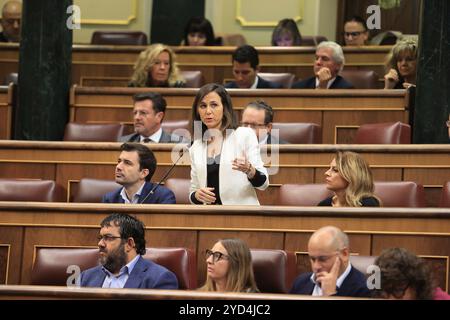 Madrid, 16/10/2024. Congrès des députés. Séance plénière de contrôle du Gouvernement. Photo : Jaime García. ARCHDC. Crédit : album / Archivo ABC / Jaime García Banque D'Images