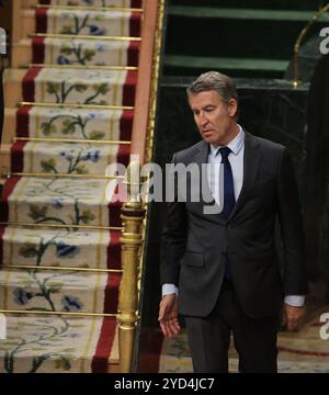 Madrid, 16/10/2024. Congrès des députés. Séance plénière de contrôle du Gouvernement. Photo : Jaime García. ARCHDC. Crédit : album / Archivo ABC / Jaime García Banque D'Images