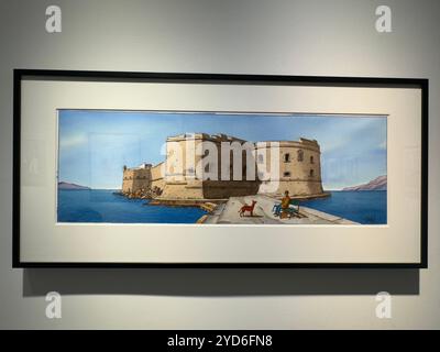 Azur de Jacques de Loustal à la Philippe Labaune Gallery de New York Banque D'Images