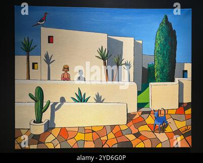 Azur de Jacques de Loustal à la Philippe Labaune Gallery de New York Banque D'Images