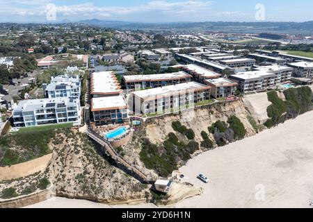 Vue aérienne de Del Mar Shores à San Diego, CA Banque D'Images