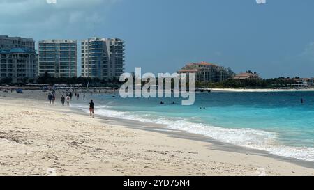 Grace Bay Beach à Providenciales, dans les îles Turques et Caïques Banque D'Images