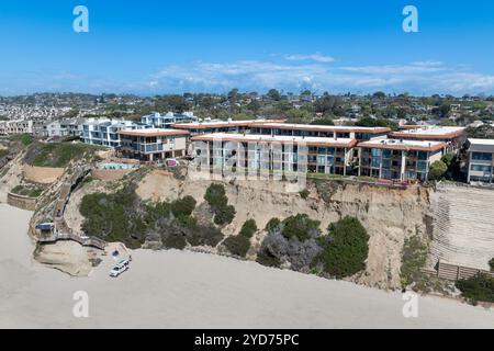 Vue aérienne de Del Mar Shores à San Diego, CA Banque D'Images